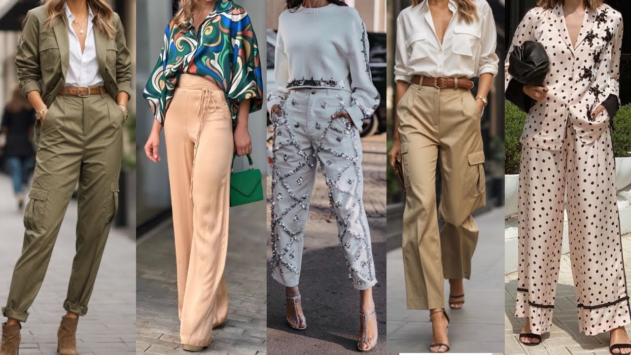 PANTALONES MODA PRIMAVERA VERANO 2024 LOOKS Y OUTFITS PARA IR A LA moda ESTA primavera verano 2024