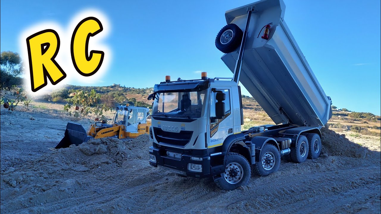 RC Iveco Scaleclub 8x8 and  Lesu LIEBHERR 636 1/14 scale.