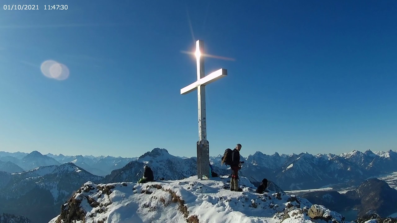 Skitour auf den Tegelberg 1720m und auf den Branderschrofen 1879m, Deutschland, Allg&auml;u