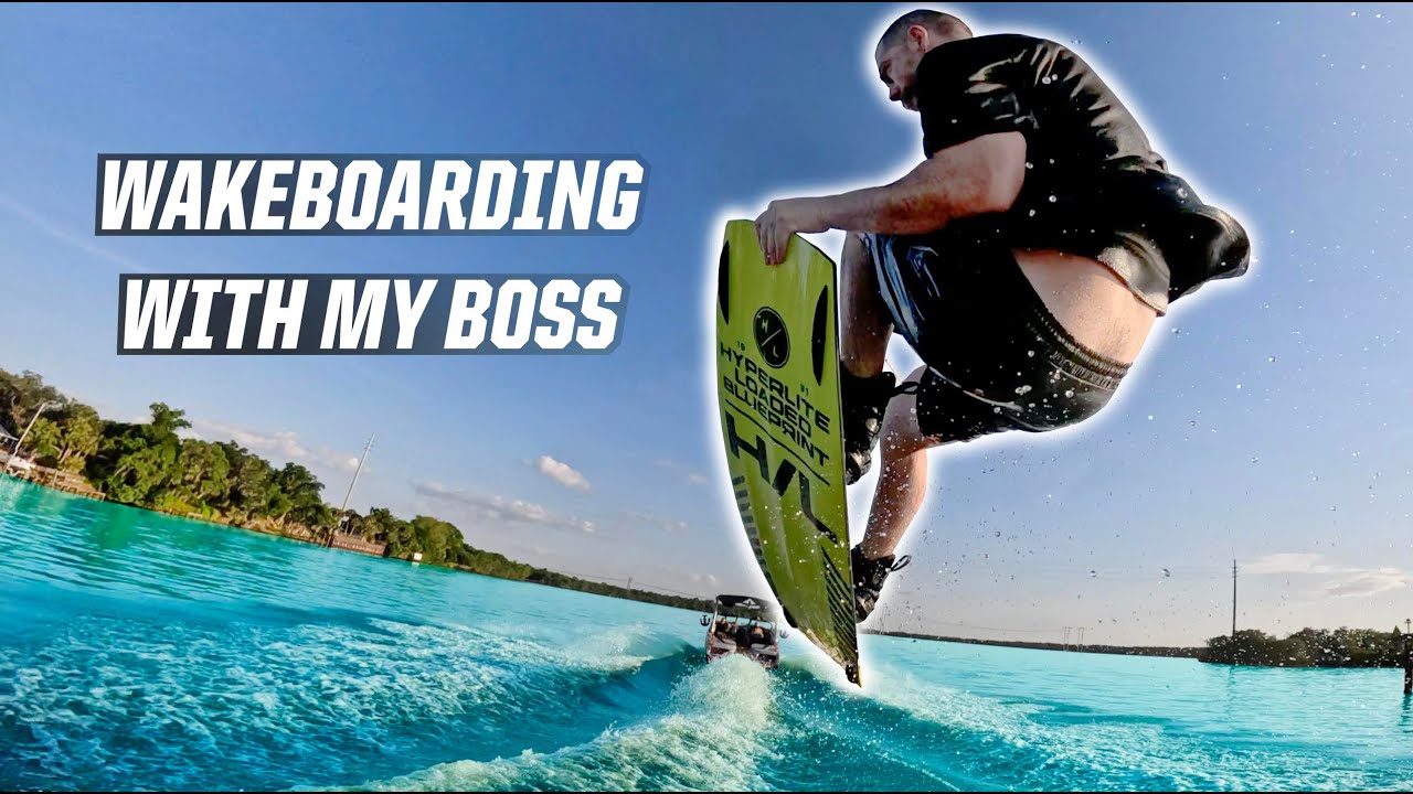 WAKEBOARDING WITH MY BOSS - TREVER MAUR
