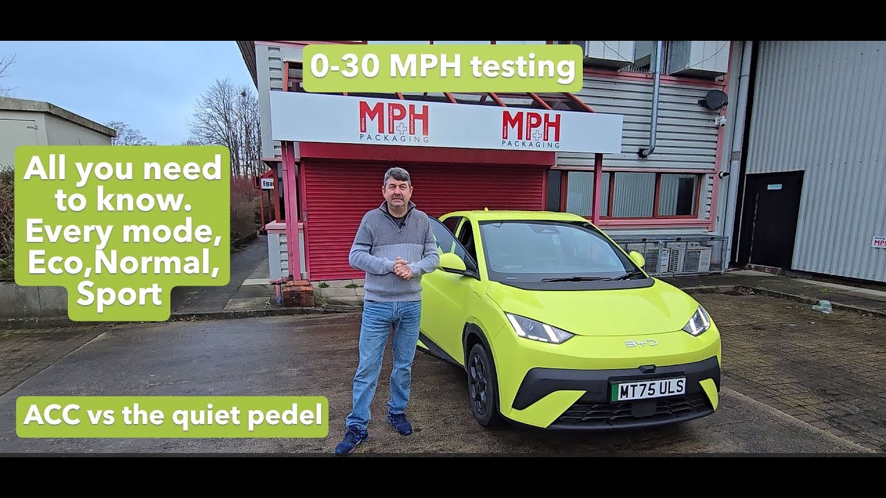 BYD Dolphin Surf .  0 30 mph testing with seconds on the screen