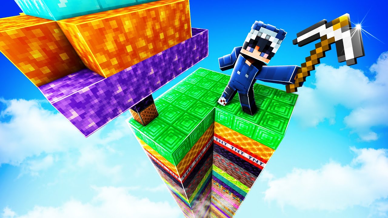 Minecraft SKYBLOCK, aber mit RANDOM EBENEN...