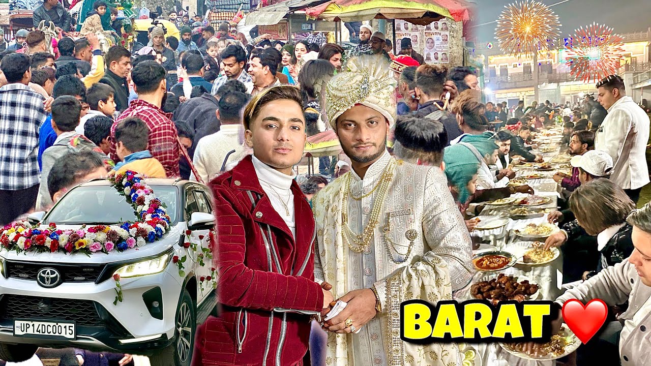 Barat Vlog❤️ Delhi to UP, Muslim Wedding “Aatank kaat” Dia , DJ se Note Udaye💸 Mene Bi Dance kia
