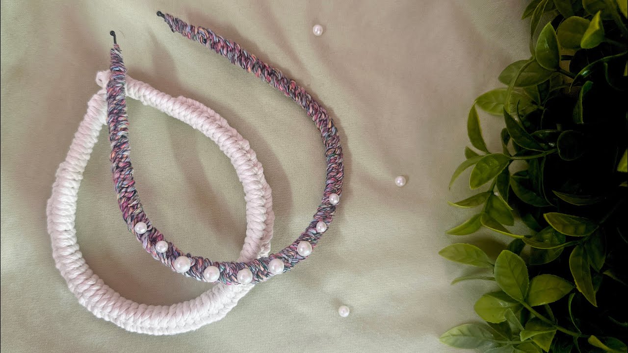 How to make this easy MacrameHairband||hairbandforgirls👧||DoItYourself||