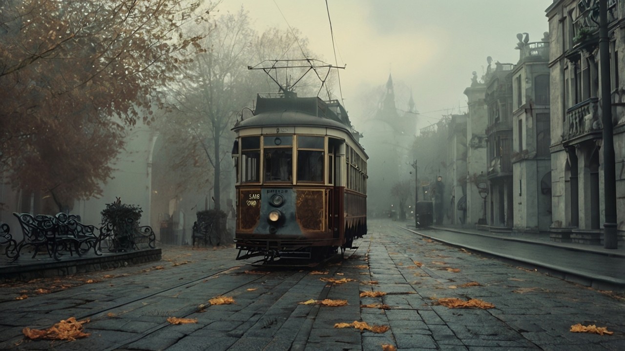 Walking Through Foggy Streets — Dark Academia Sad Piano for Focus & Relax, Melancholic Piano Music