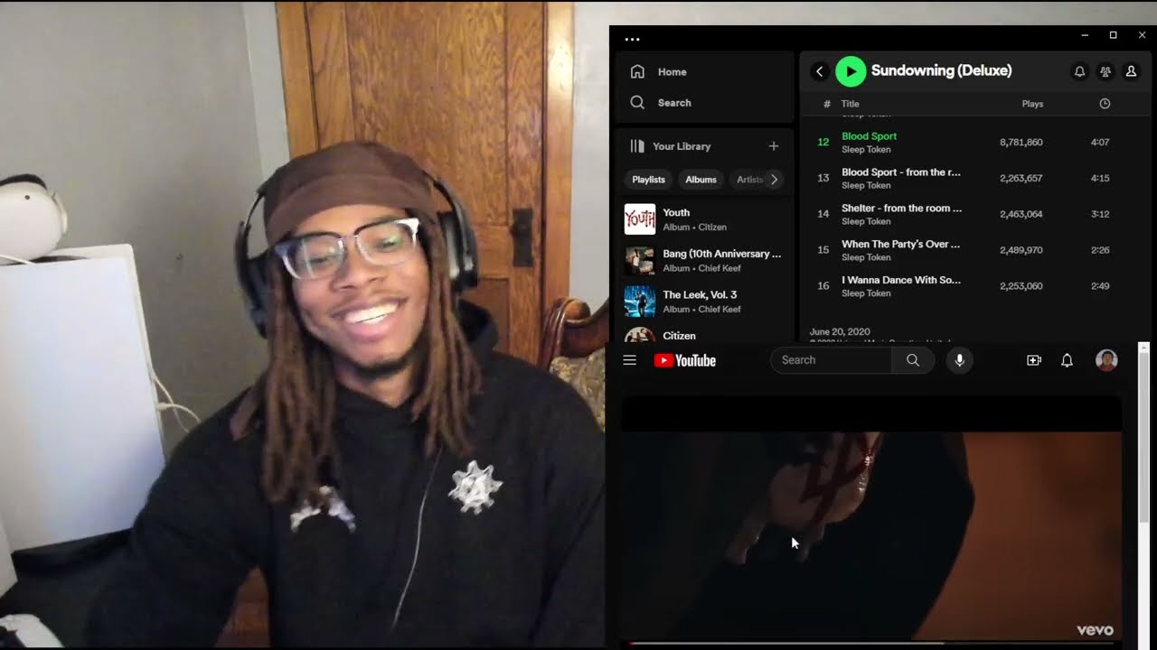 Sleep Token - Blood Sport & Shelter (from the room below) REACTION