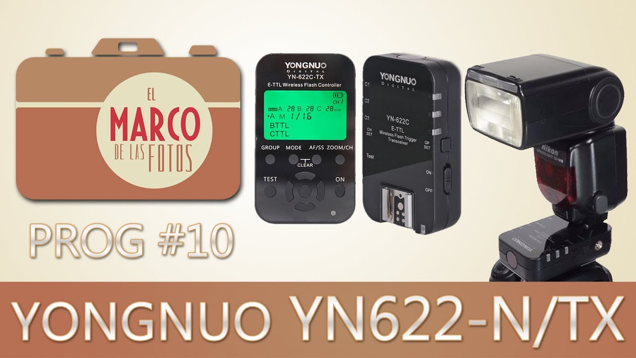 PROG-10 YONGNUO YN622 NIKON tutorial español