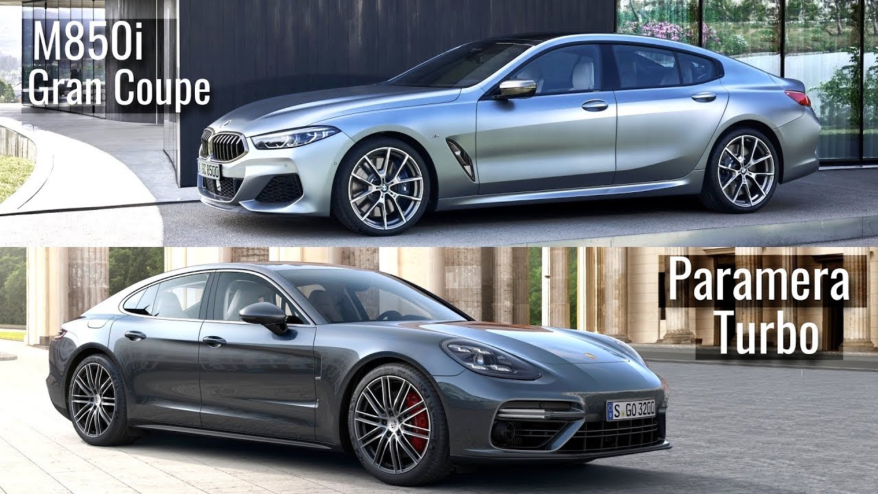 BMW 8 Series Gran Coupe 2020 года против Porsche Panamera