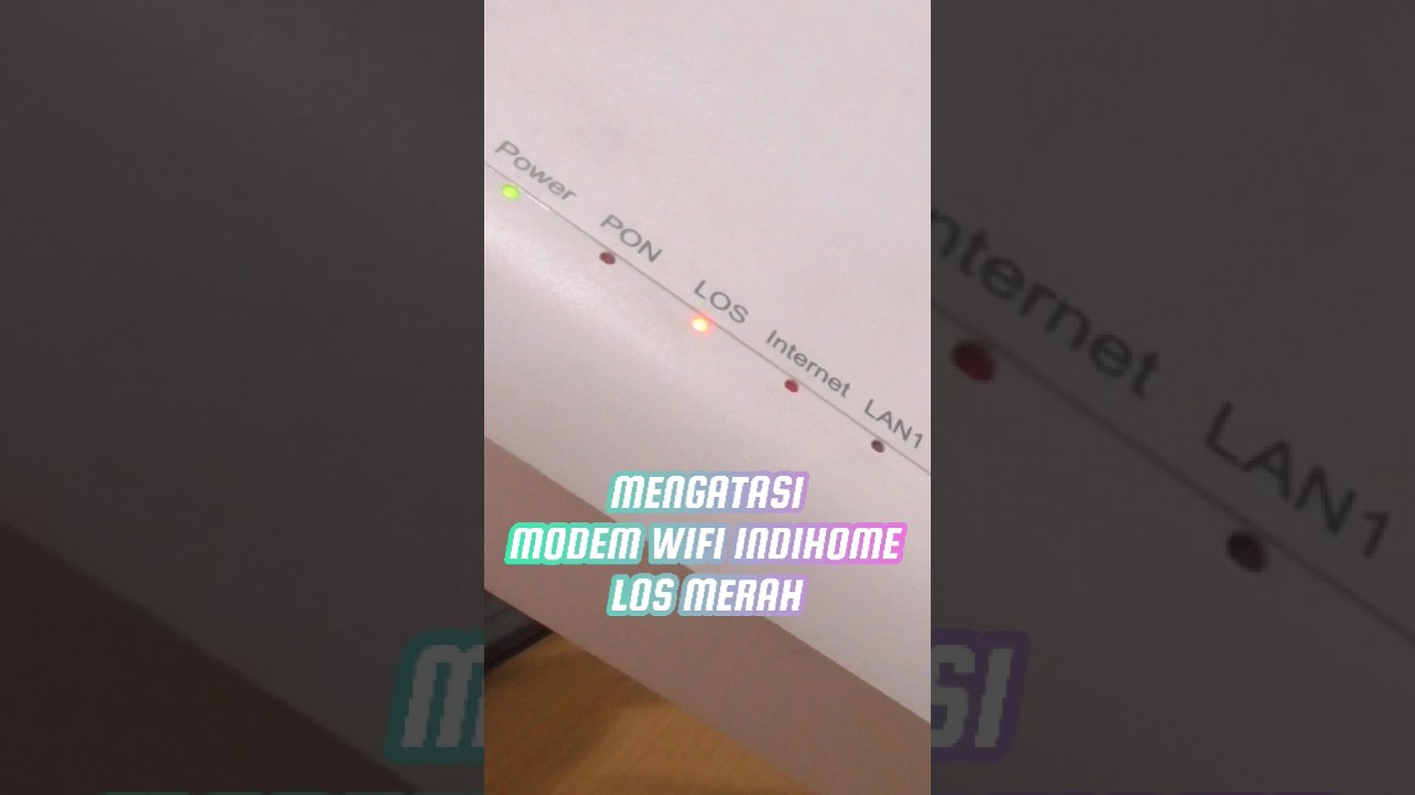 Cara Mengatasi Modem Wifi Indihome Los Merah #wifi #indihome