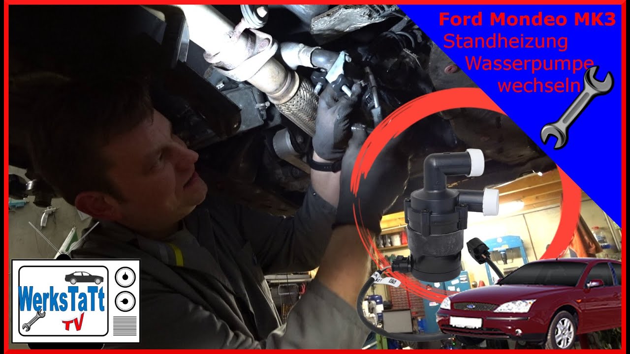 ►Ford Mondeo MK3 // Eberspaecher D5WS◄ Zusatzwasserpumpe (Standheizung) erneuern ◢WERKSTATT-TV◣