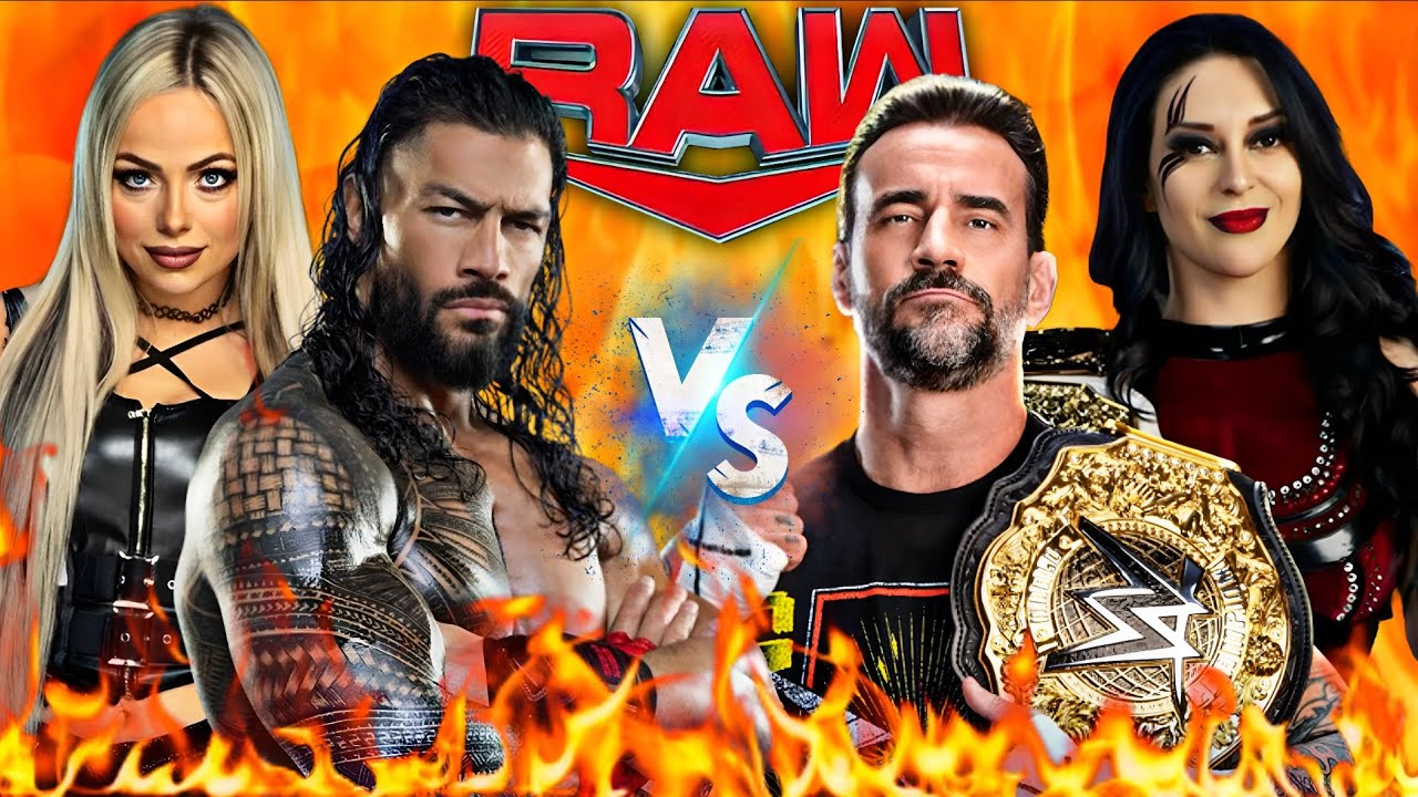 Roman Reigns and Liv Morgan vs CM Punk and Stephanie Vaquer Elimination Tag Team Match in WWE 2k25