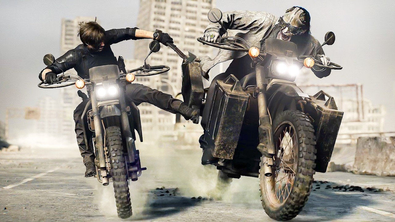 Leon vs Victor Epic Bike Chase Boss Fight | Resident Evil 9 Requiem