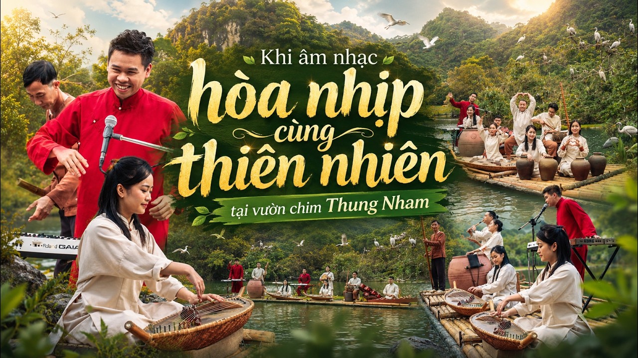 Khi âm nhạc hòa nhịp cùng thiên nhiên tại vườn chim Thung Nham 🌿✨ GOm Show x Vinh Khuất