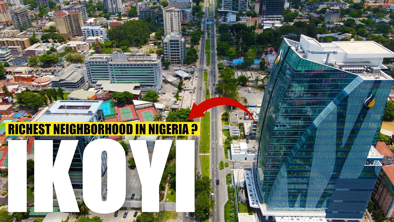 Explore The RICHEST Neighborhood in Nigeria | 4K Aerial View of Ikoyi, Lagos 2024