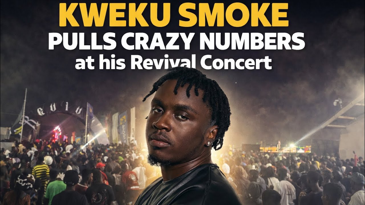 Kweku Smoke’s Revival Concert attracts crazy thousands of fans and everywhere is choked at the gate