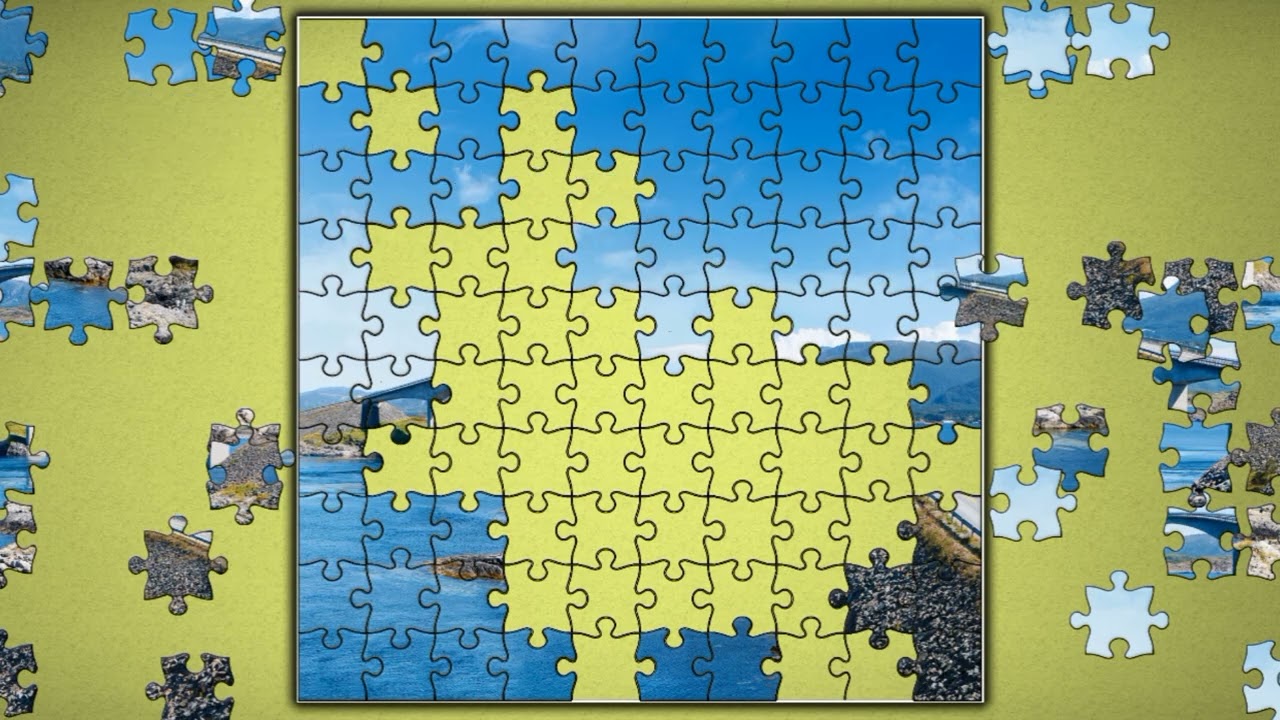 Atlantic Ocean Road in Norway❤️😊 jigsaw puzzle🧩🧩 || @funpuzzle1122 
