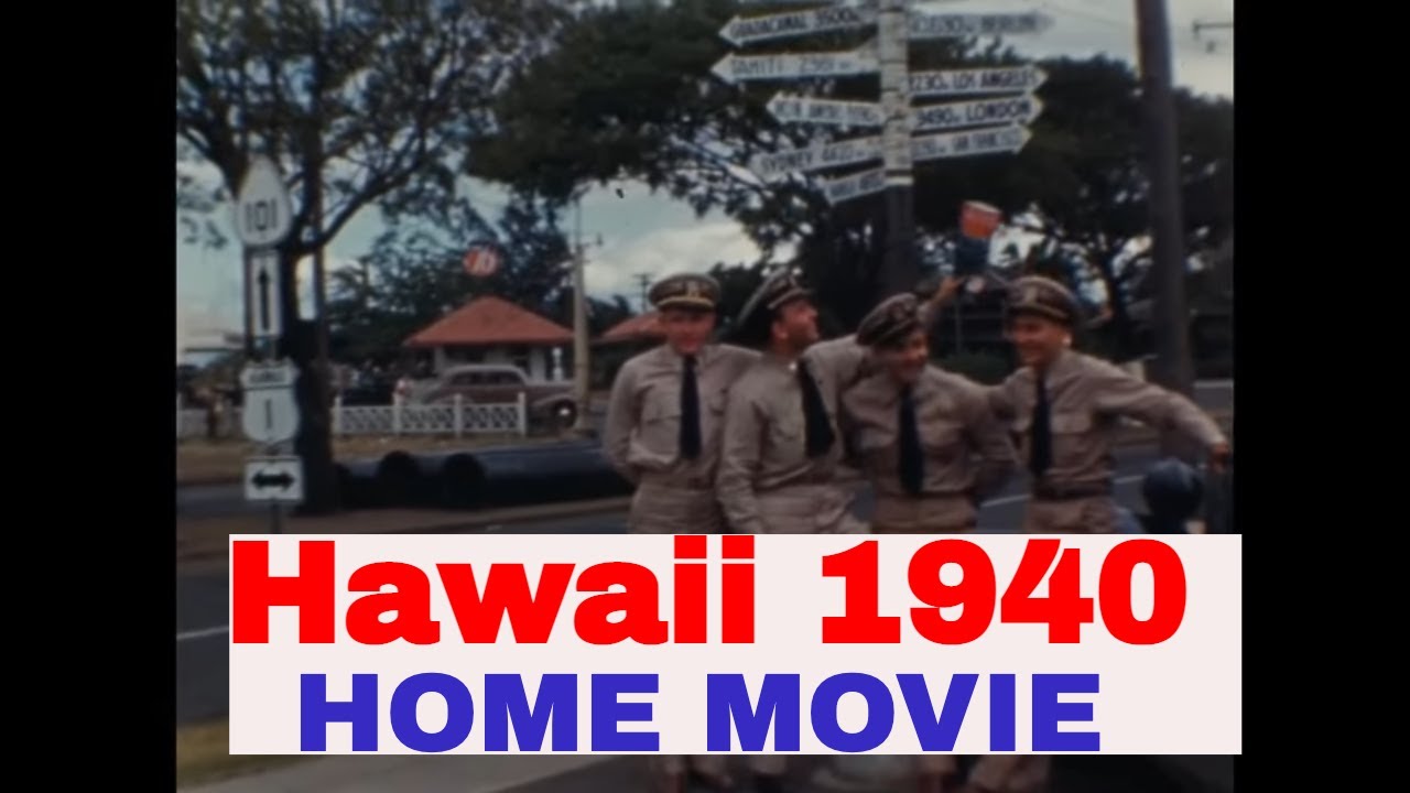 HONOLULU HAWAII 1940  HOME MOVIE  42694