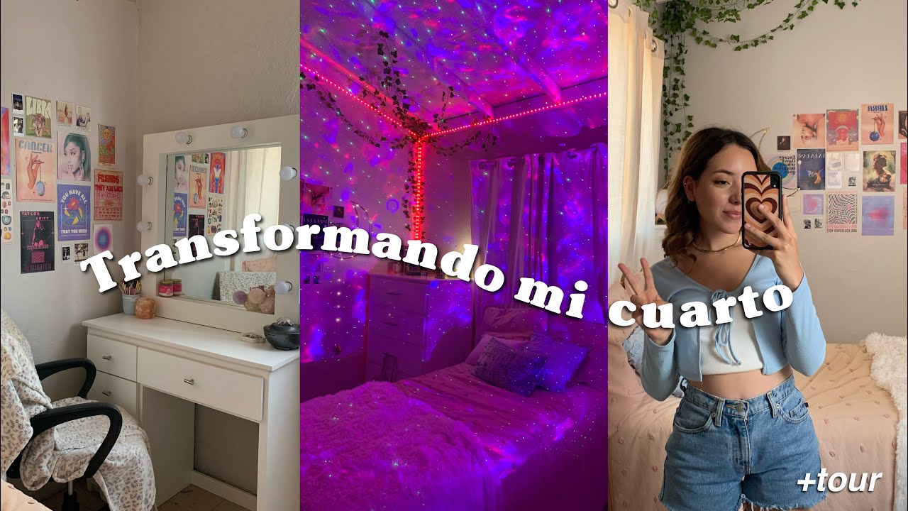 Transformando mi cuarto💗 + room tour *aesthetic/tiktok/pinterest inspired*
