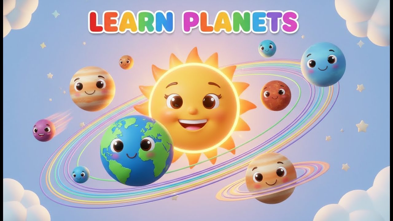 Planets Song for Kids | Hello Mercury to Neptune | Space Rhyme Solar System Song | Learn All Planets
