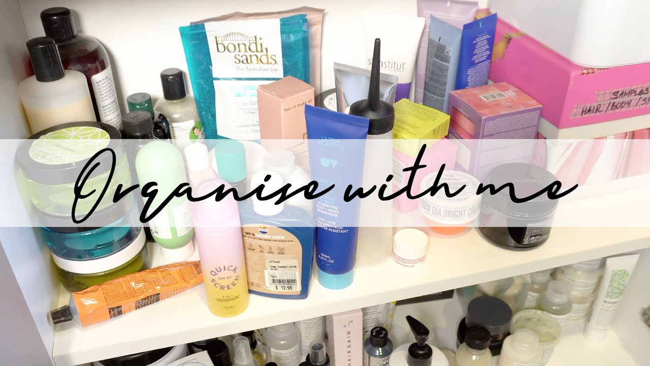 Organising my excess beauty products