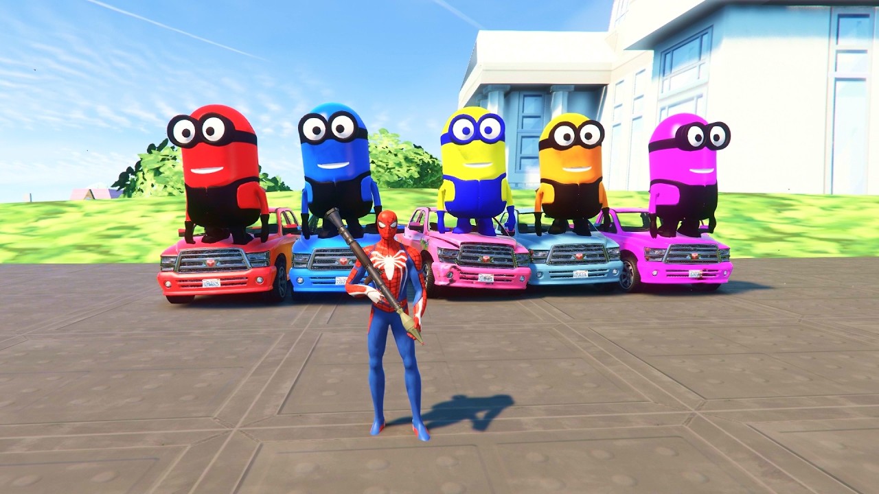 The Great Spider-Man and Minions Clash