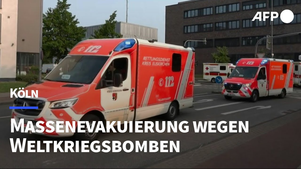 Fliegerbomben in Köln: 20.000 Menschen müssen Häuser verlassen | AFP