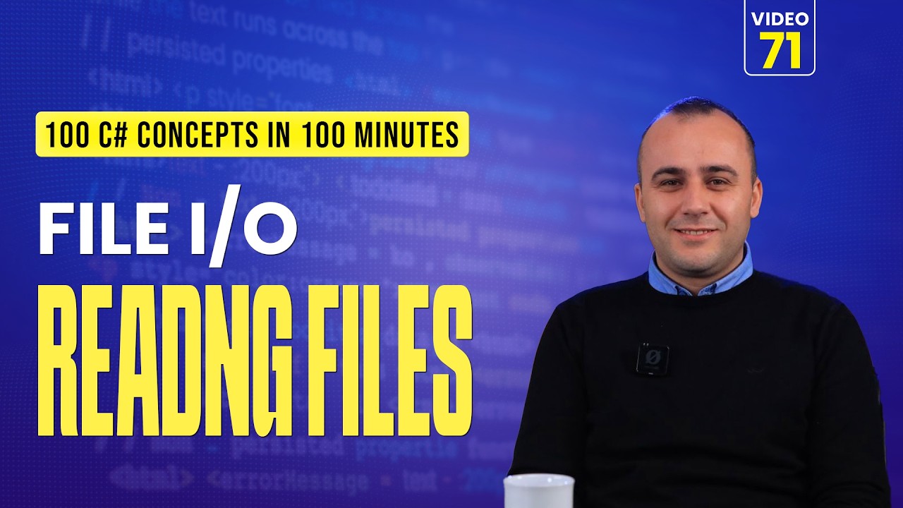 71. C# File I/O | Reading Text Files & StreamReader