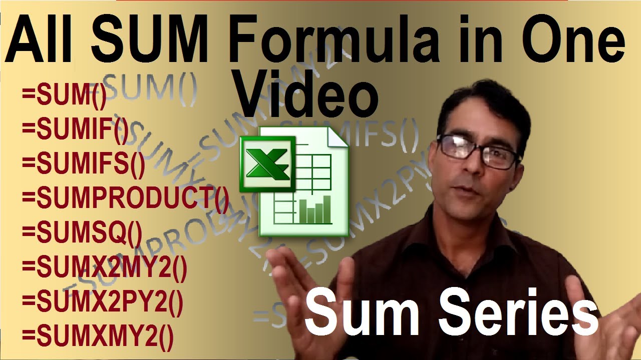 Complete All Sum formula in excel like SUM, SUMIF, SUMIFS, SUMPRODUCT, SUMSQ, SUMX2MY2, SUMX2PY2 ETC