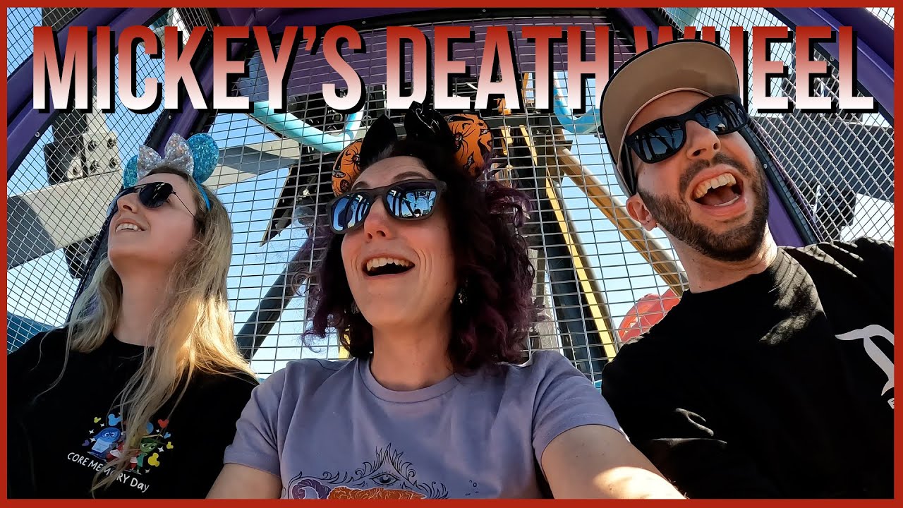 WE RODE MICKEY'S DEATH WHEEL! | 1st Time on Pixar's Pal-A-Round (Swinging Baskets) at DCA | #disney