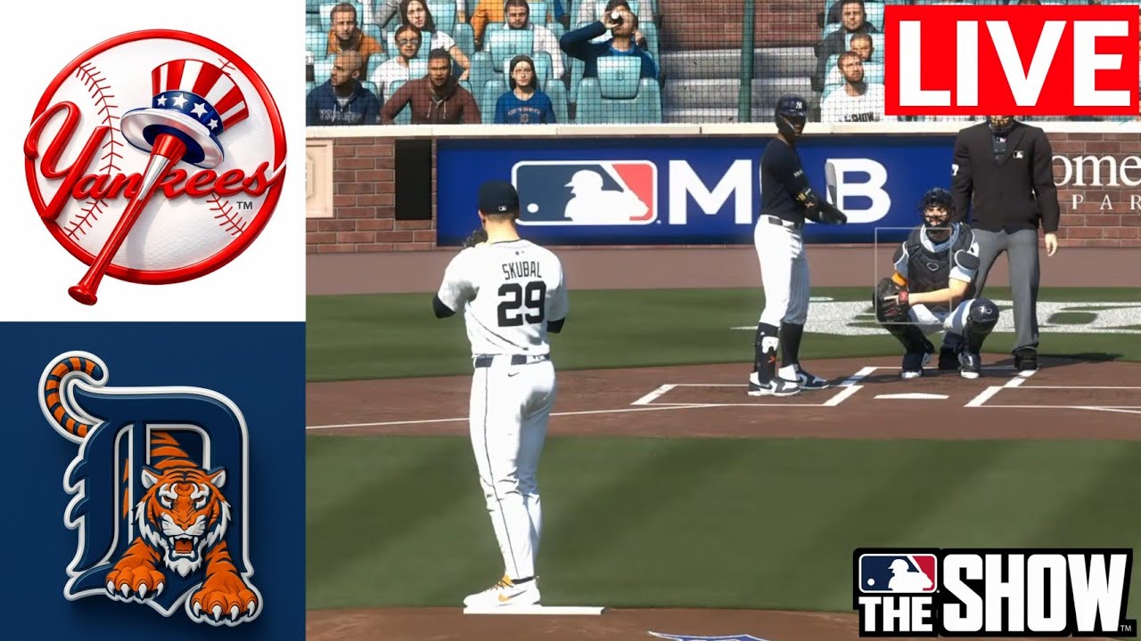 🔴 LIVE : New York Yankees vs Detroit Tigers | March 12th Spring Training | MLB THE SHOW 25