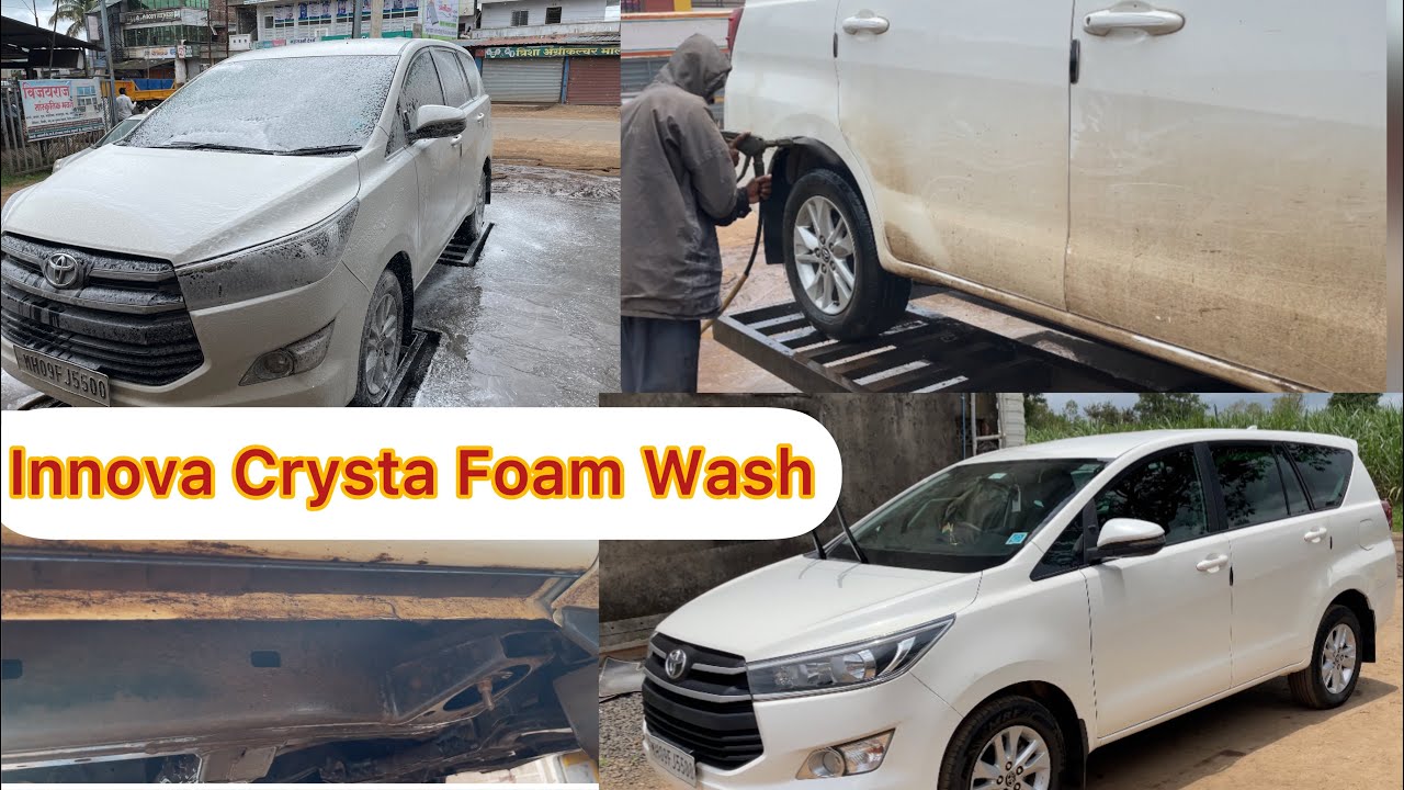 Muddy Innova Crysta Car Water Wash Deep Cleaning | Innova Crysta Foam Wash |Deep Interior Detailing