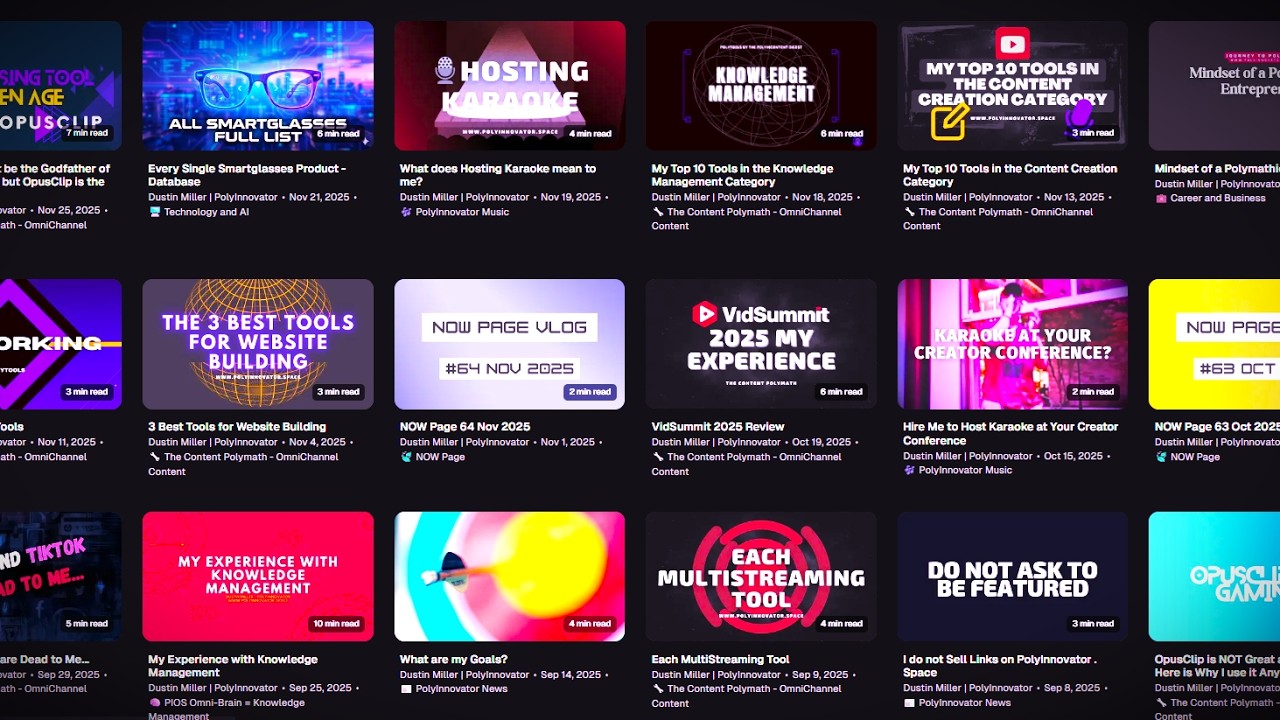 Why I made the OmniBlog my ALL in ONE site for All of my Content