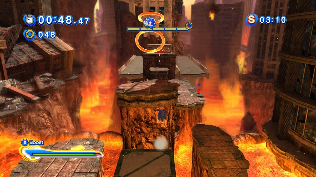 Sonic Generations (PC): All Crisis City Modern Challenge Acts (S-Ranks)