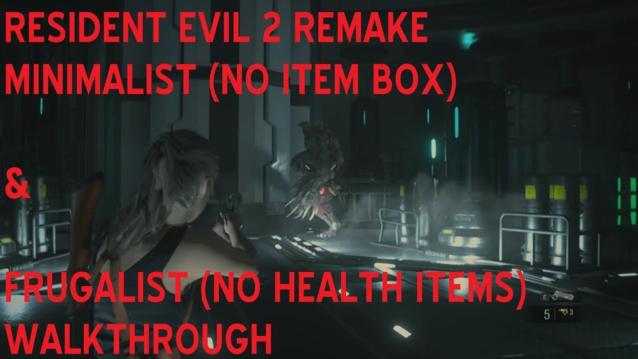 Resident Evil 2 Remake - No Health Items & No Item Box Walkthrough (Part 3)