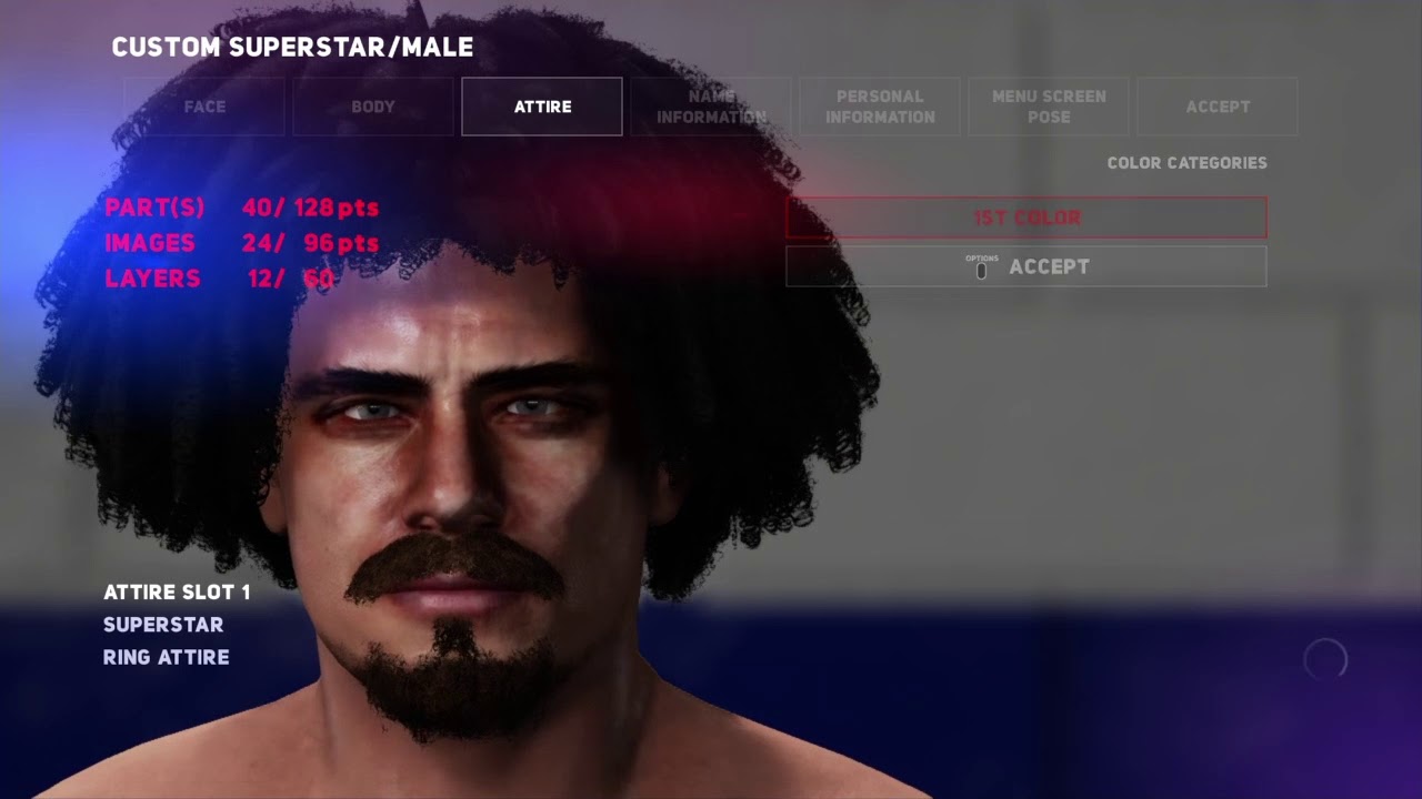 Criando Carlito + Attires no WWE 2K18