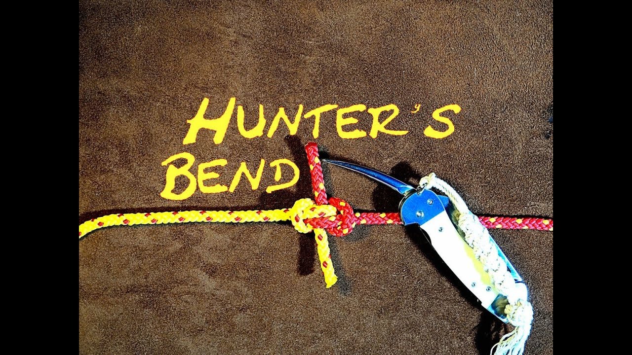 The Hunter's Bend or the Riggers Bend Great Way of Joining Two Slippery Ropes