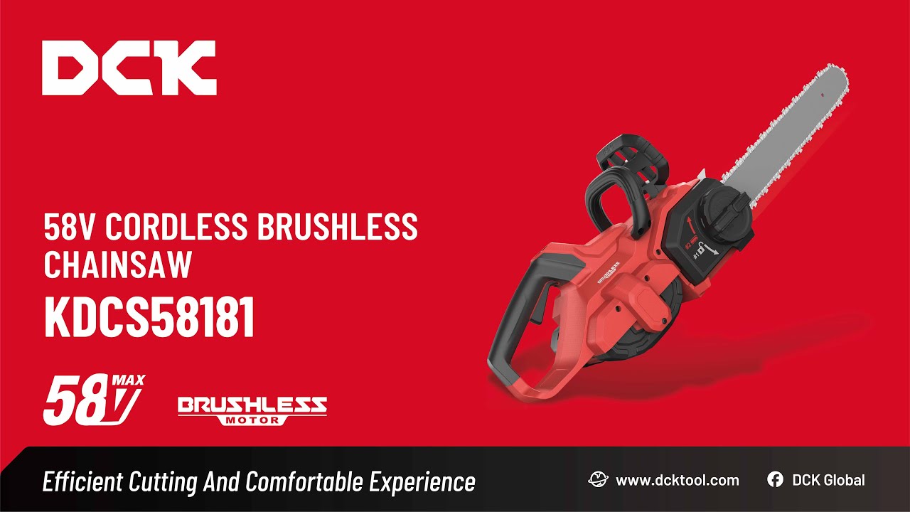 DCK 58V cordless brushless chainsaw KDCS58181