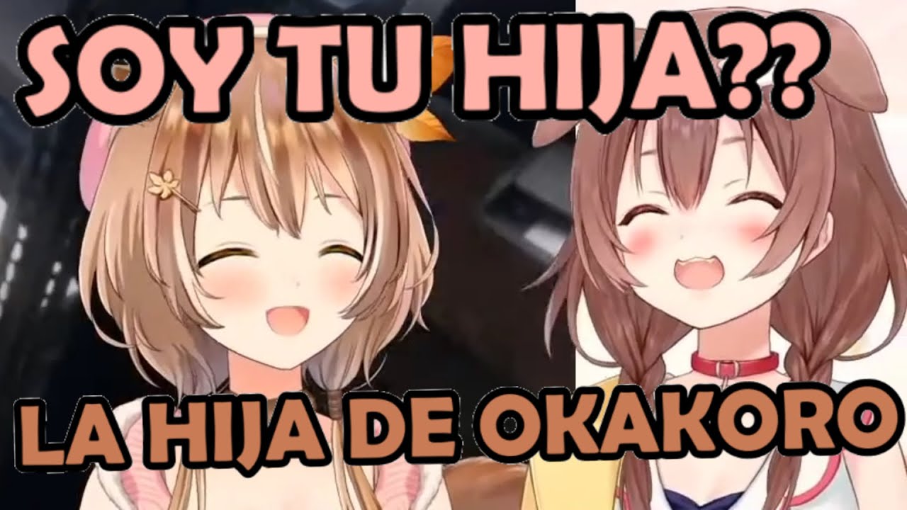 [Sub Esp] Risu... &iexcl;&iquest;La HIJA de KORONE y OKAYU?! + Imitaci&oacute;n de Okayu [Hololive]