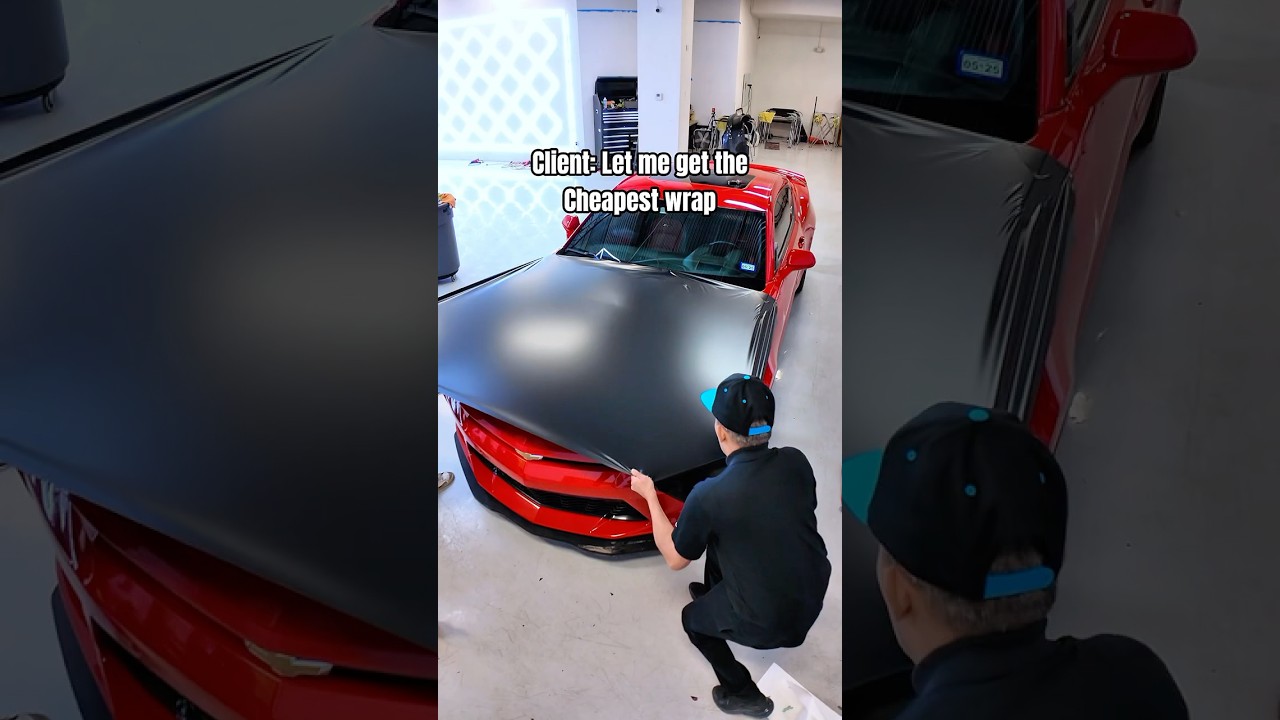 The Cheapest Car Wrap! Good quality! 🔥✨ #carwrapping #asmrvideo