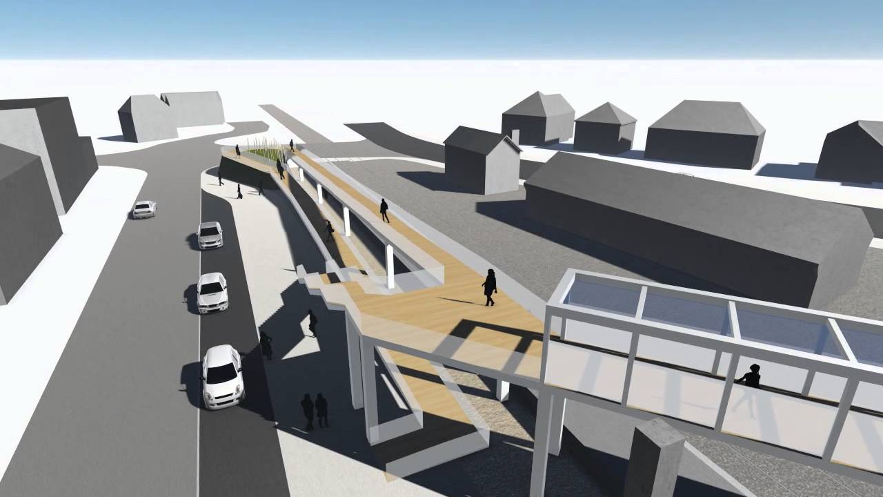 Sleaford's Southgate Footbridge Design 3D Tour Video