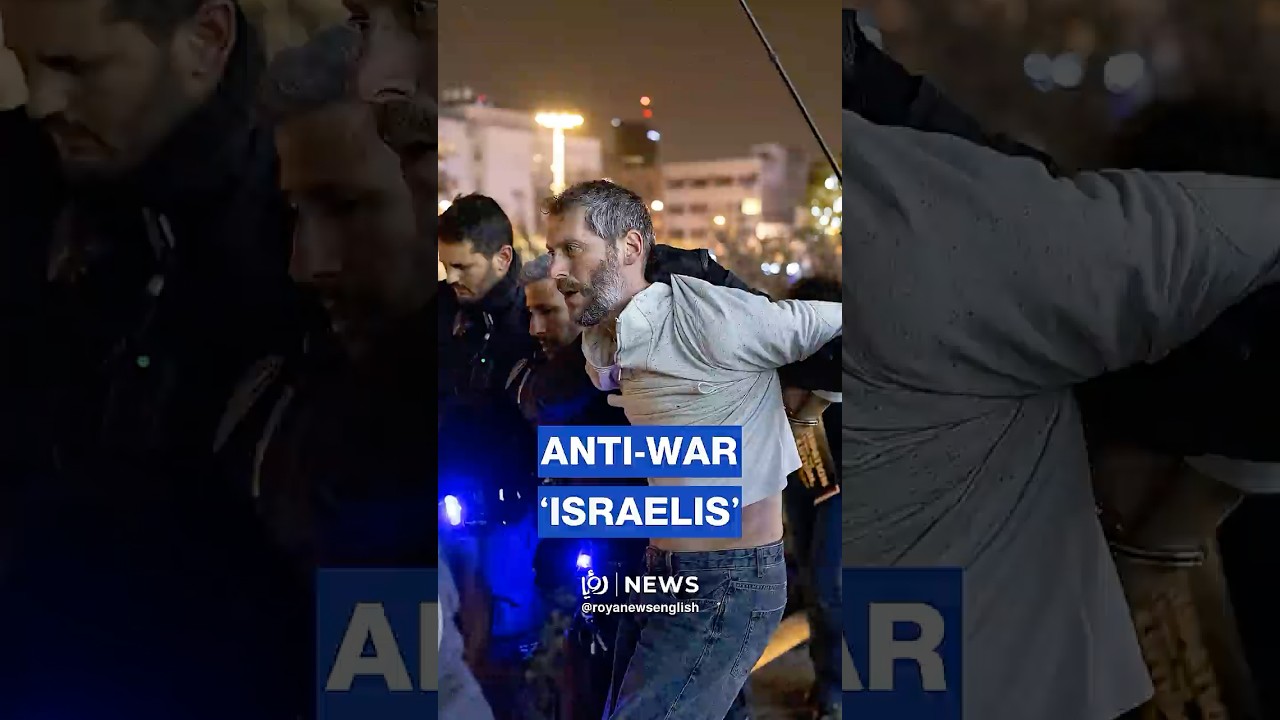 &lsquo;Israeli&rsquo; anti-war protesters demonstrate in central Tel Aviv