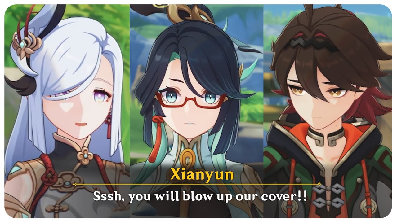 Shenhe and Xianyun's Funny Conversation (Cutscene) Lantern Rite | Genshin Impact 4.4