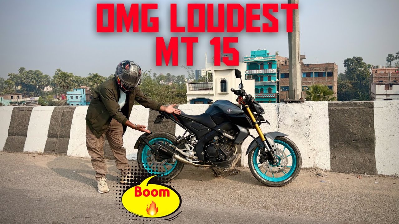 OMG most Loudest MT-15 With Akrapovic Exaust 🔥 