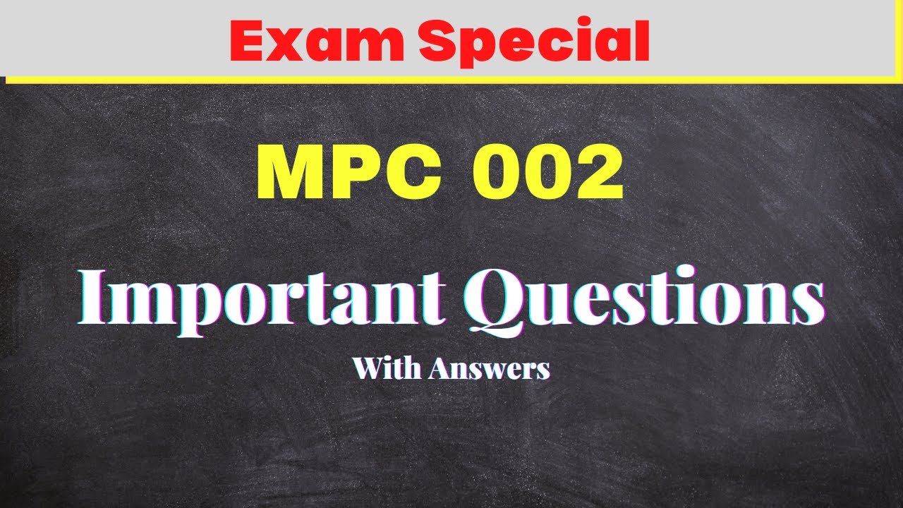 Important Questions with Short Answers | MPC 002 | Life Span Psychology