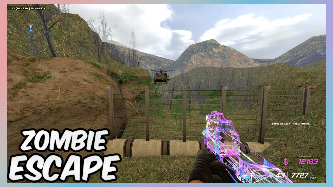 Counter-Strike Source: Zombie Escape | ze_isla_nublar_v3 on UNLOZE (Normal Mode)