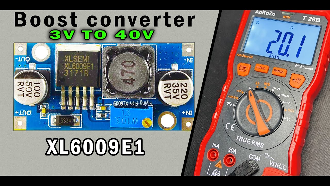 XL6009E1 Step Up Adjustable DC TO DC Switching Boost Converter 3V~40V