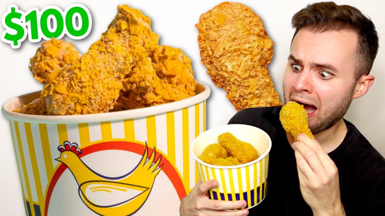 I bought the viral $100 Fried Chicken Ice Cream… HONEST REVIEW!