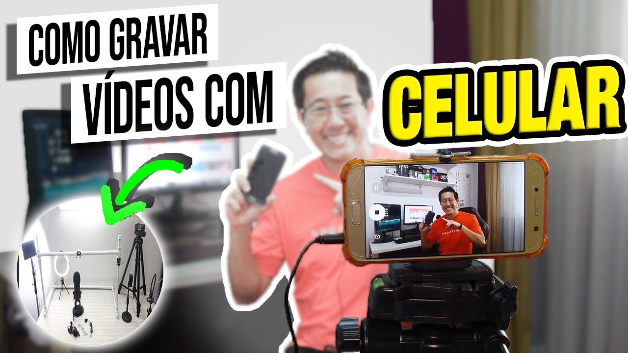 Como gravar VÍDEOS com CELULAR para Youtube (equipamentos & acessórios)