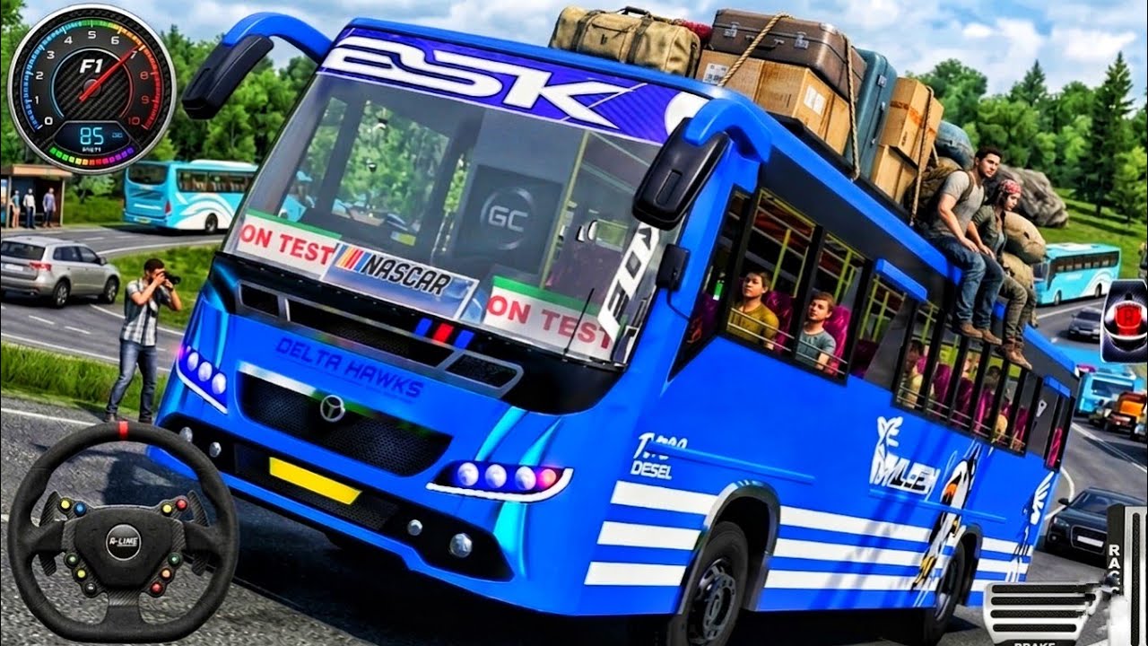 New Bus Simulator Driving 3D 2026: Indian Offroad Bus Driving Game - Bus Game Bus - Android Gameplay