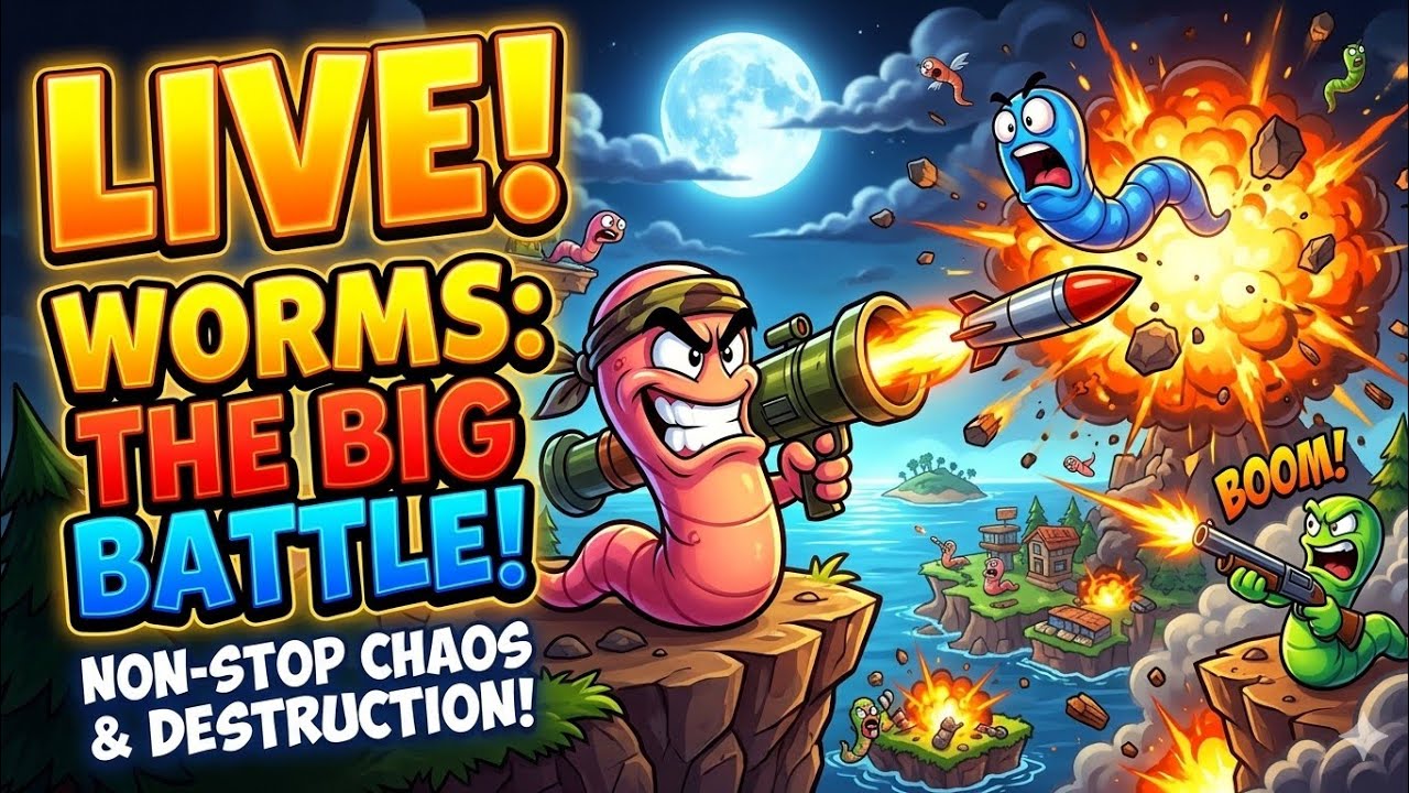 PLAY BISAL is live! The Craziest Worms Battle You Will Ever See! (Live)